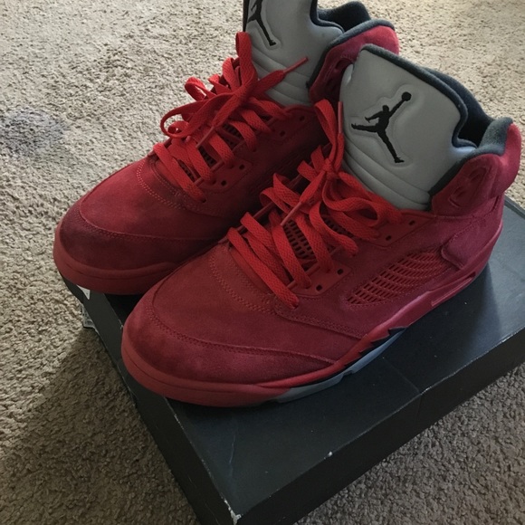 nike jordan 5 red